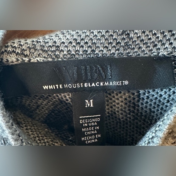 White House Black Market Sleeveless Rose Jacquard Peplum Top - Picture 8 of 9